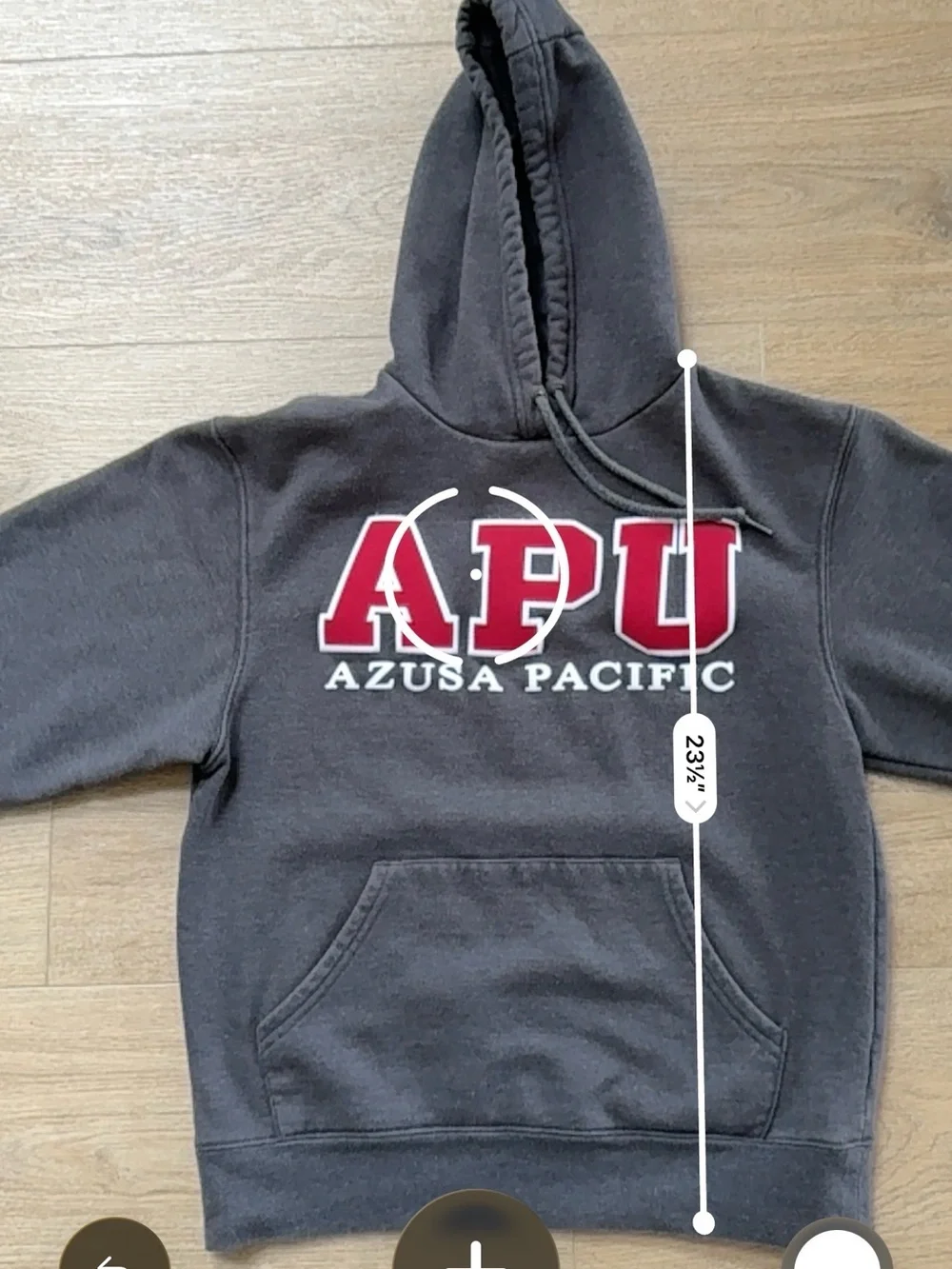 Vintage 90s JanSport Azusa Pacific University Pullover Sweatshirt APU Hoodie S